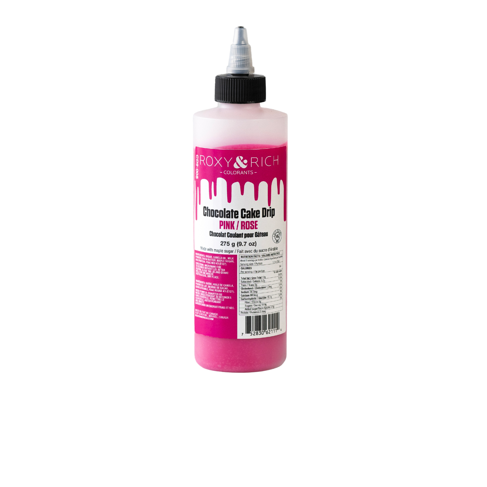 Chocolat Coulant pour Gâteau “Cake Drip” Rose - 275g - Roxy & Rich - Chocolat coulant pour gâteau - - La Guilde Culinaire