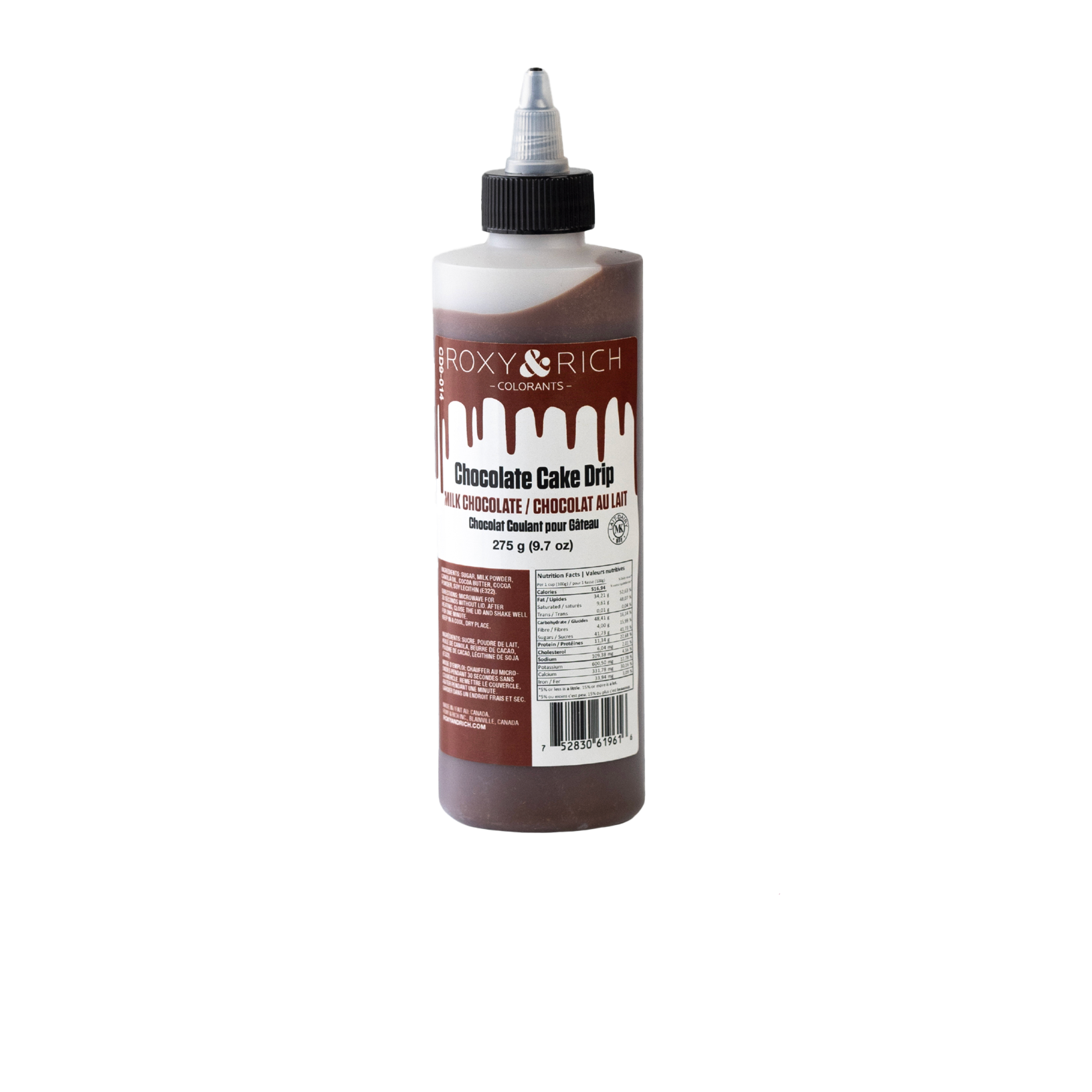 Chocolat Coulant pour Gâteau “Cake Drip” Chocolat au Lait - 275g - Roxy & Rich - Chocolat coulant pour gâteau - - La Guilde Culinaire