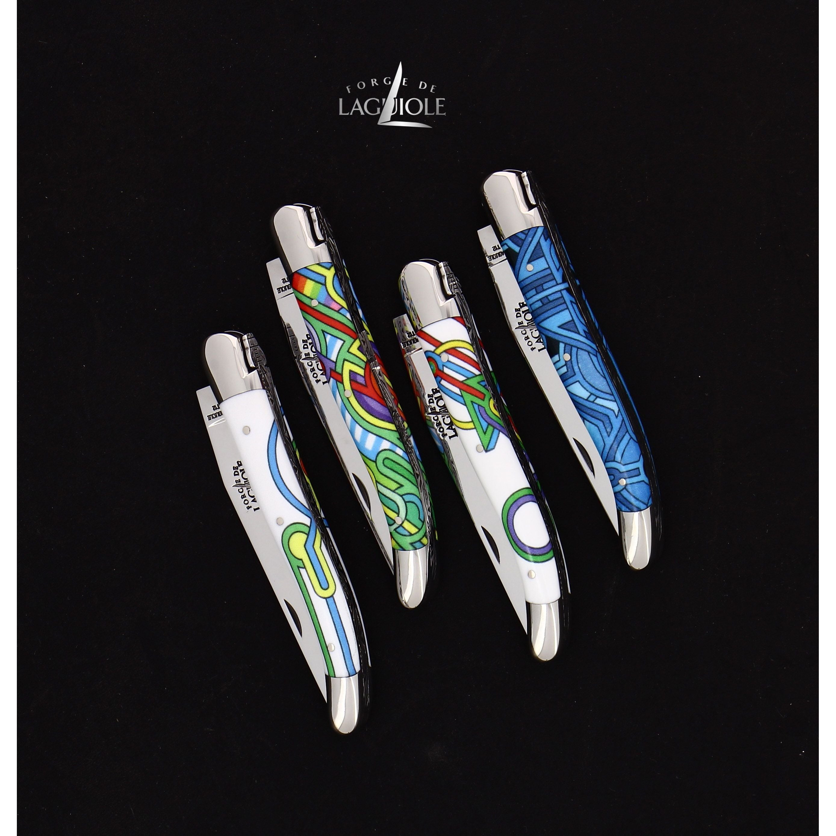Couteau pliant 11 cm, mitres inox brillant, Seize Happywallmaker – Laguiole - Laguiole - Couteau de poche - - La Guilde Culinaire