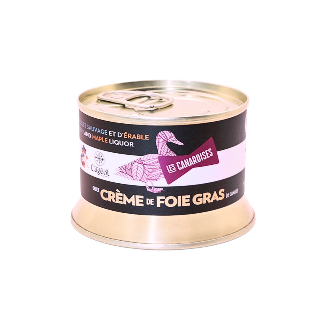 MOUSSE de Foie Gras de canard – Érable et Bleuet - 140g - Les Canardises - Pâté - - La Guilde Culinaire