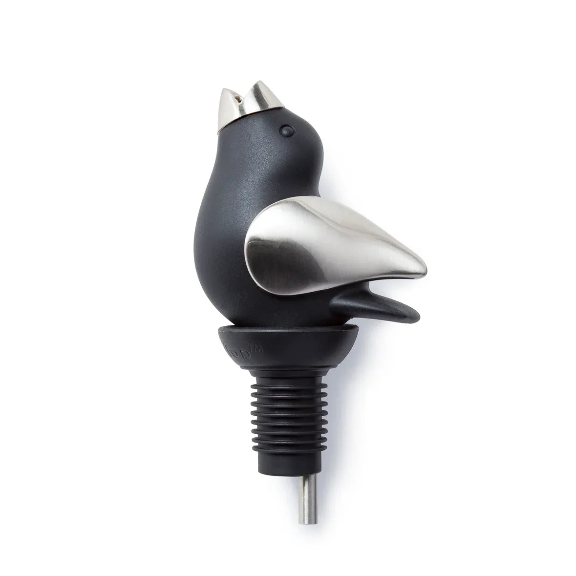 Aérateur Chirpy Top - Gurgle Pot Noir/Chrome - GurglePot - Aérateur à vin - - La Guilde Culinaire
