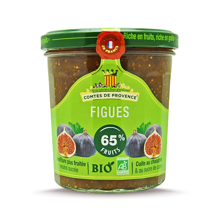 Tartinade de figue biologique 320 ml / 10,8 oz - Comtes de Provence - Comtes de Provence - Confiture - - La Guilde Culinaire