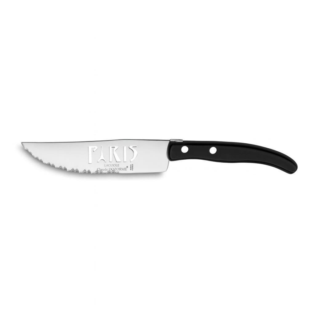 Couteau à saucisson, Paris, Berlingot manche nacrine Noir - Claude Dozorme - Couteau à saucisson - D1.13.052.90P - La Guilde Culinaire