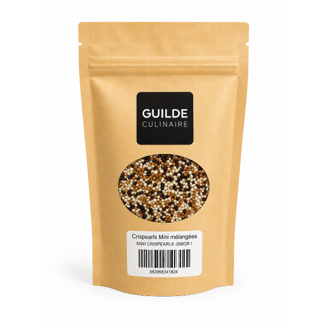 Crispearls Mini mélangées 200GR - Callebaut - Perle croustillante - MINI CRISPEARLS-200GR - La Guilde Culinaire