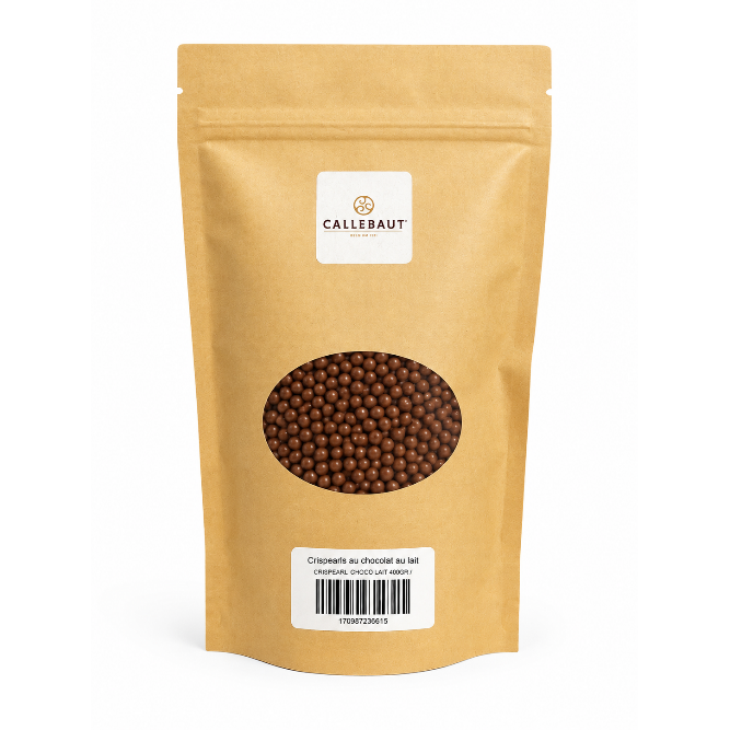 Crispearls au chocolat au lait 400GR - Callebaut - Chocolat au lait - CRISPEARL CHOCO LAIT 400GR - La Guilde Culinaire