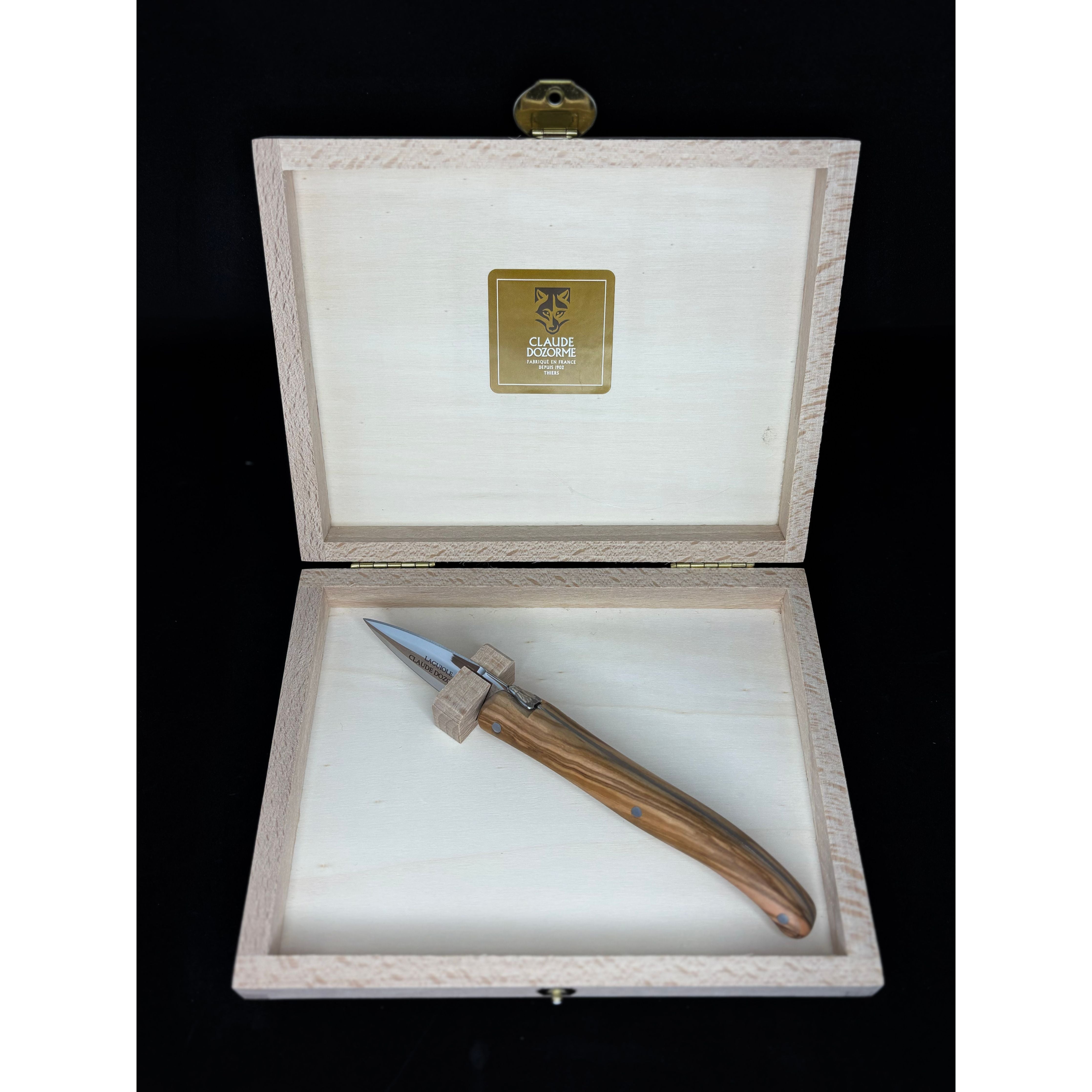 Coffret lancette à huître Laguiole, Olivier - Claude Dozorme - Couteau à huître - - La Guilde Culinaire