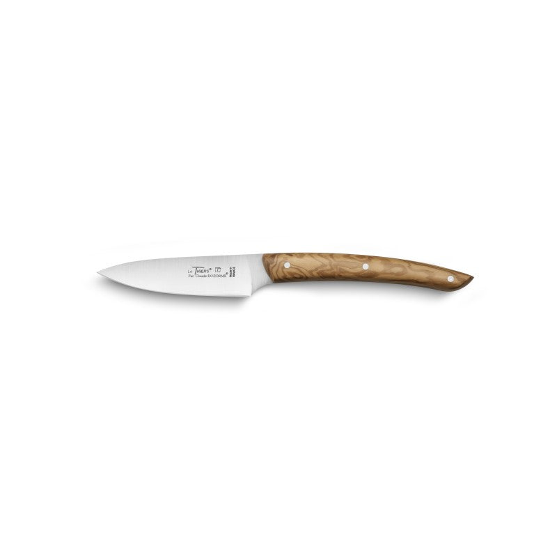 Couteau d'office Le Thiers lame satinée Olivier - Claude Dozorme - Couteau d'office - D6.90.086.89M - La Guilde Culinaire