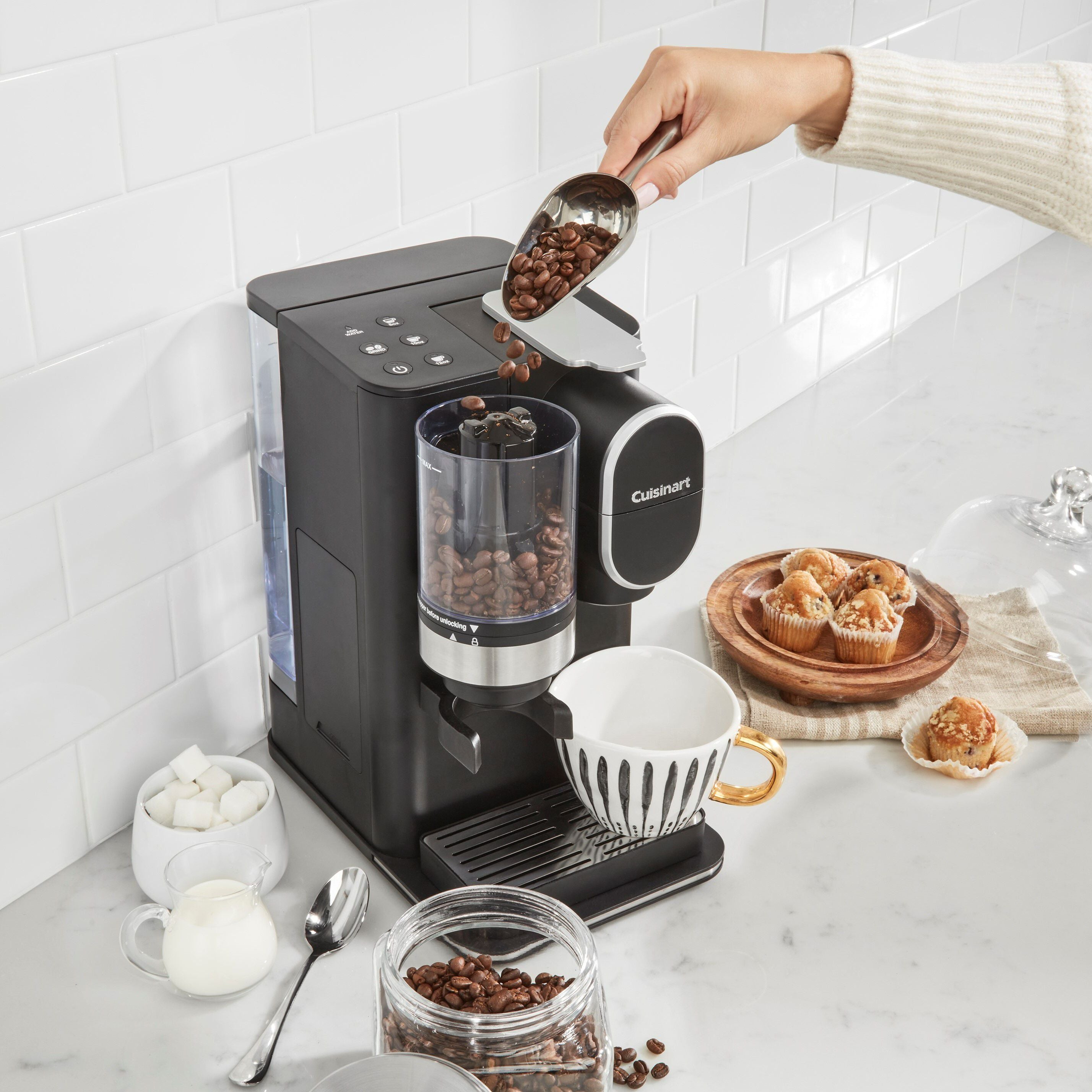 Cafetière Une tasse à la fois avec moulin intégré Grind & Brew - Cuisinart - Cafetière - - La Guilde Culinaire