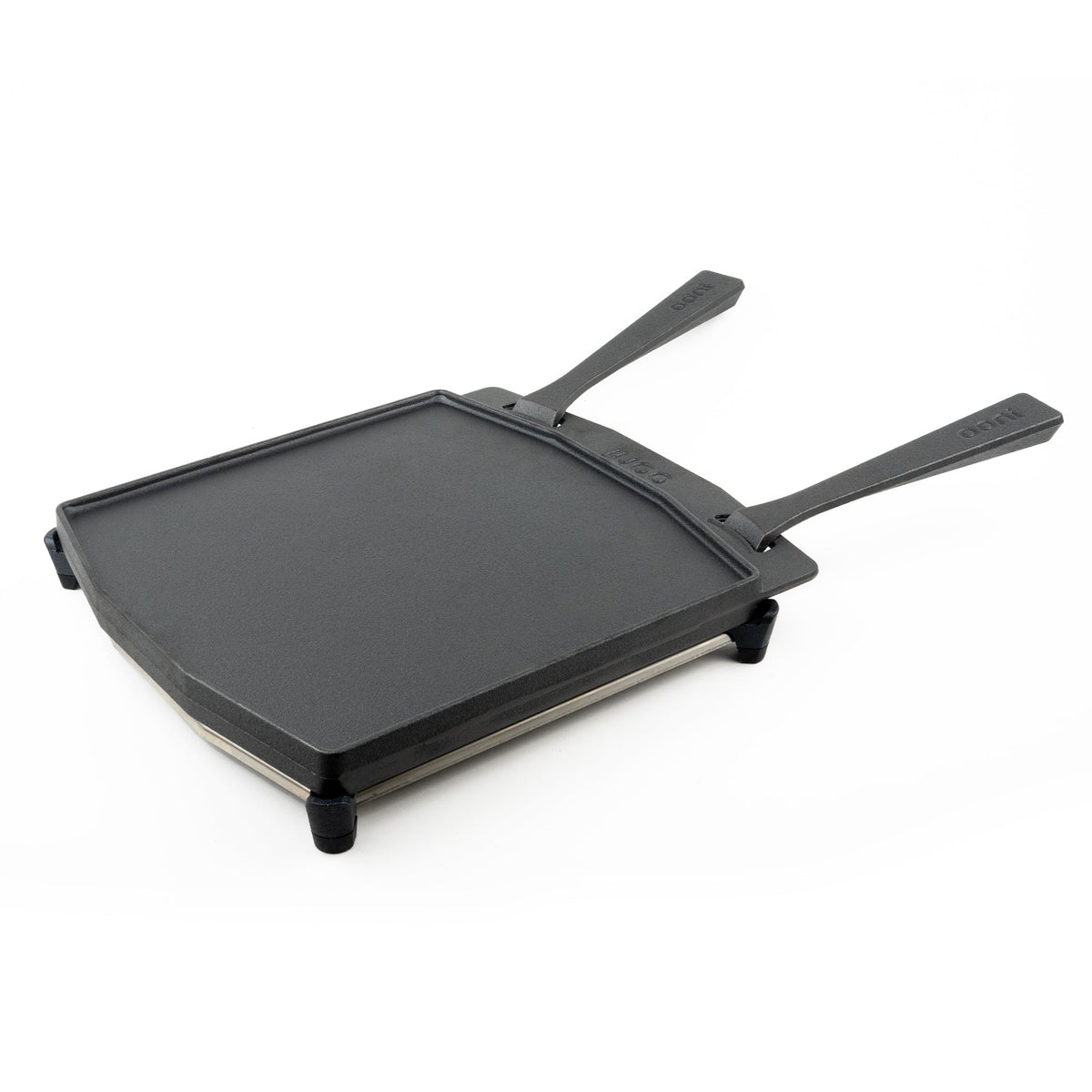 Poêle à griller en fonte double face, planche inox Ooni - Ooni - Poêle en fonte - - La Guilde Culinaire