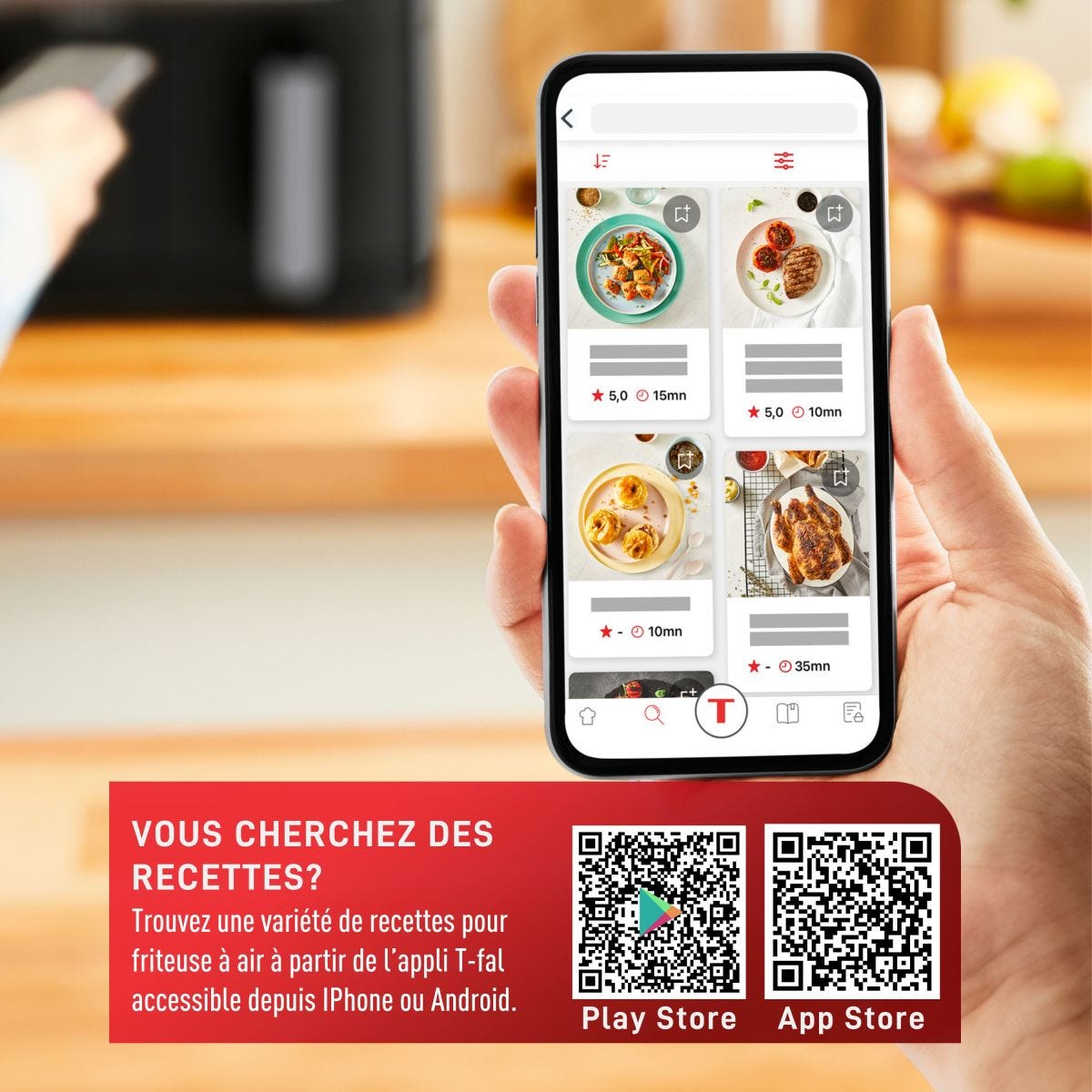Friteuse à air, deux tiroirs 8,3 L- T-fal    - T-fal - Air fryer -  - La Guilde Culinaire