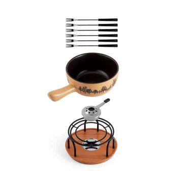JURA Set à fondue 9 pièces - Swissmar - Service à fondue - - La Guilde Culinaire