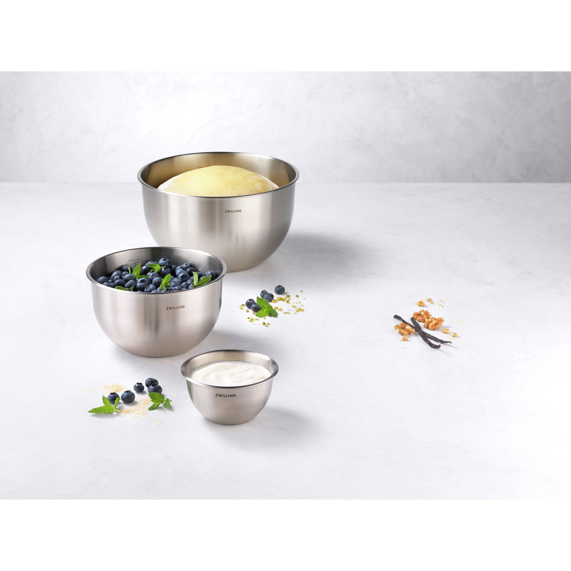 Set de bols S/M/L / 3 pièces, acier inoxydable, argent - Zwilling - Bol à mélanger - - La Guilde Culinaire