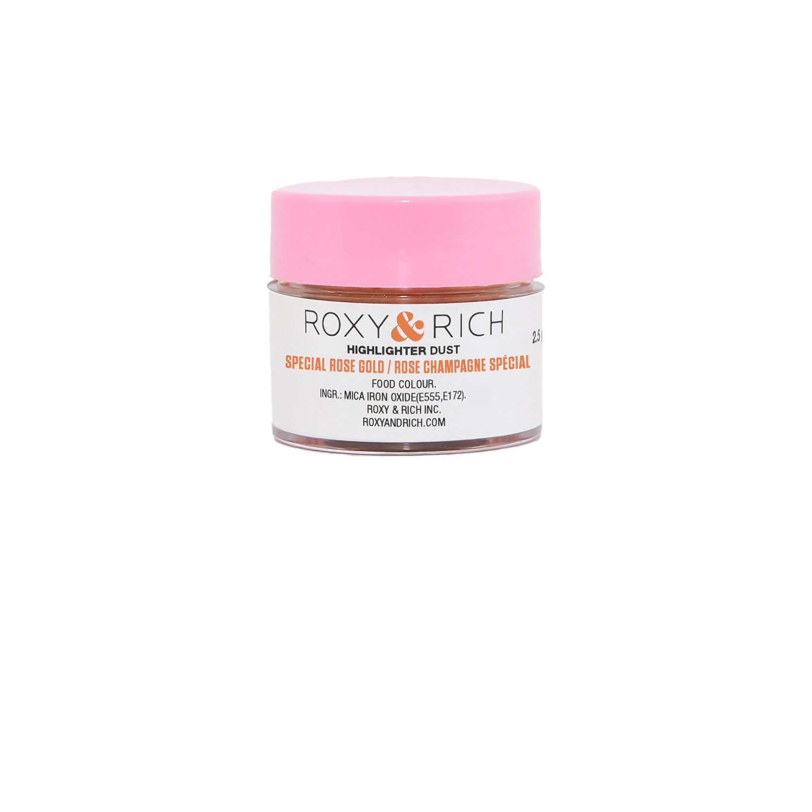 Poudre Highlighter couleur Rose Champagne Spécial 2.5g - Roxy & Rich - Poudre Highlighter - G2-012 - La Guilde Culinaire