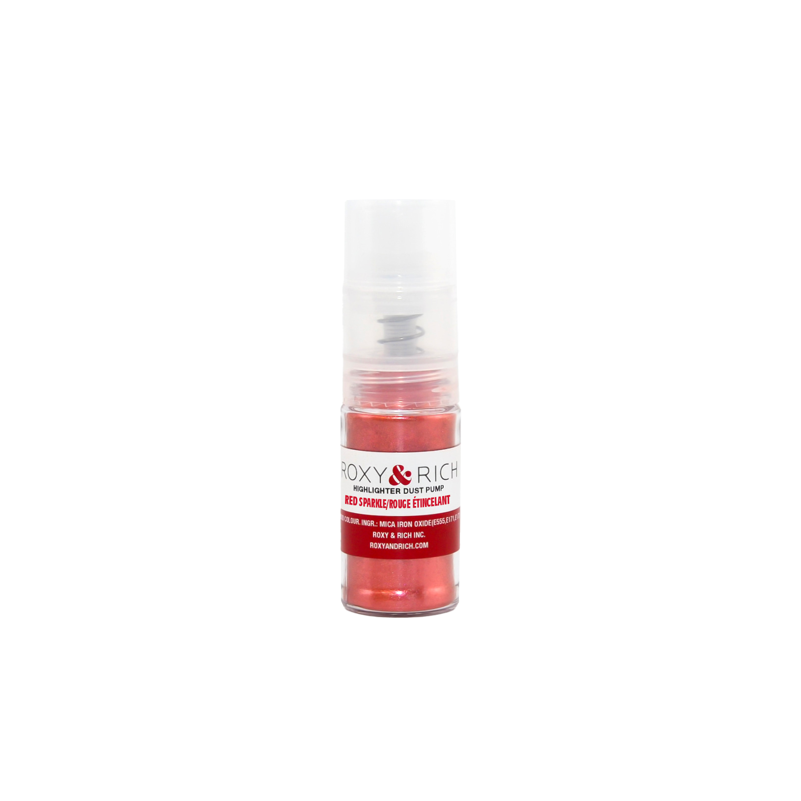 Pompes pour poudres étincelantes Rouge Étincelant 4g - Roxy & Rich - Poudre étincelante - G4-008P - La Guilde Culinaire