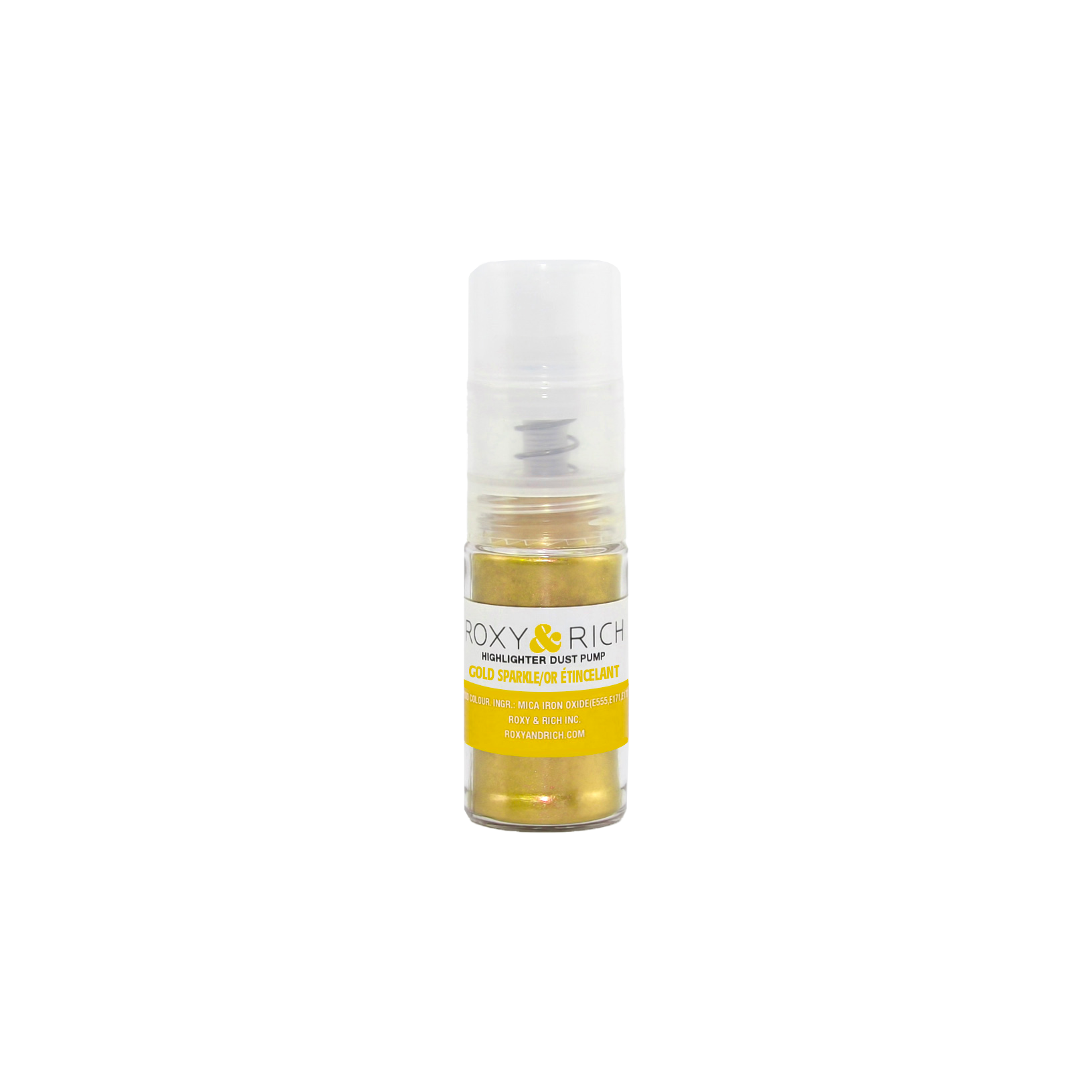 Pompes pour poudres étincelantes Or Étincelant 4g - Roxy & Rich - Poudre étincelante - G4-009P - La Guilde Culinaire