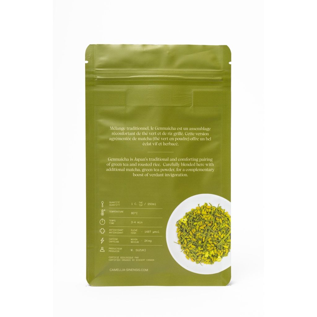 Genmaicha Matcha biologique (sac de 75g) - Camellia Sinensis - Thé et infusion - - La Guilde Culinaire