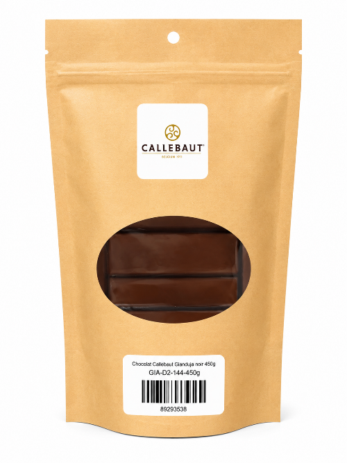 Chocolat Callebaut Gianduja noir 450g