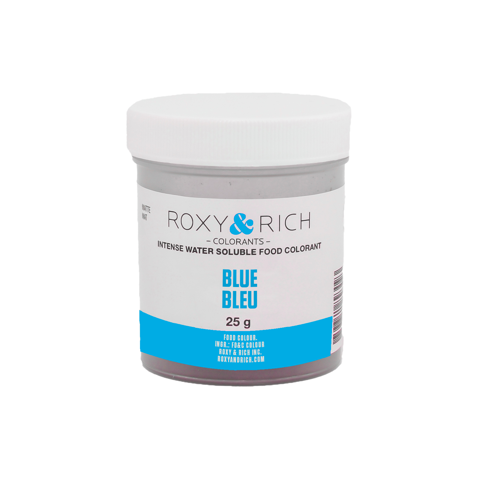 Colorant alimentaire hydrosoluble Bleu 25g - Roxy & Rich - Colorant alimentaire hydrosoluble - H25-004 - La Guilde Culinaire