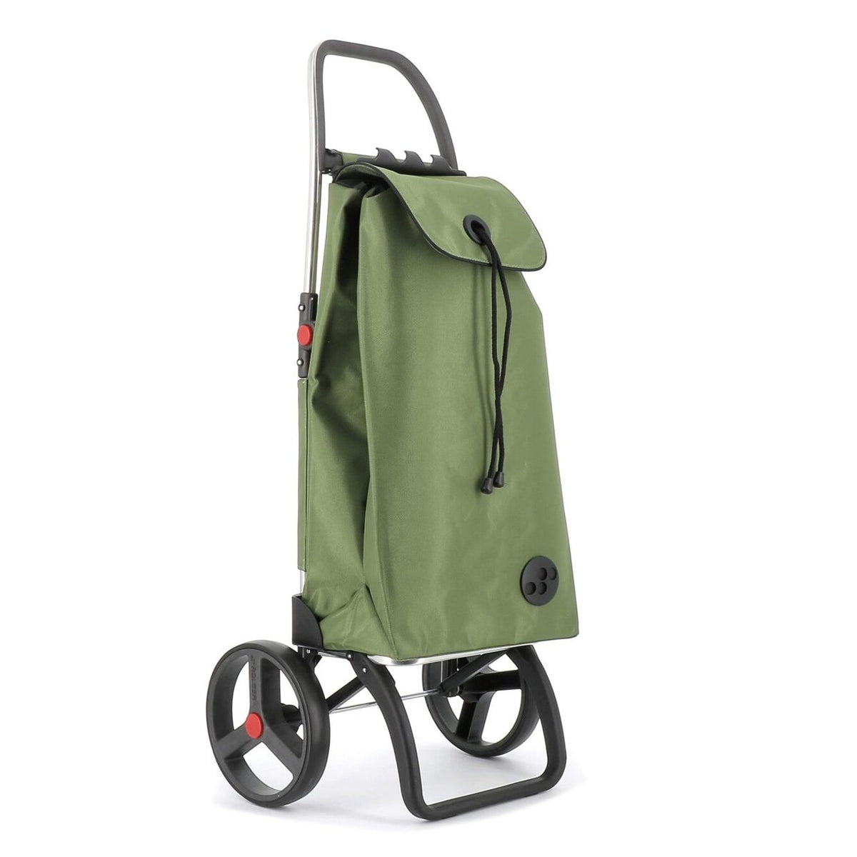 Chariot pliable I-Max MF 2 Grandes Roues Olive - Rolser - Sac à épicerie - IMX308OLV - La Guilde Culinaire