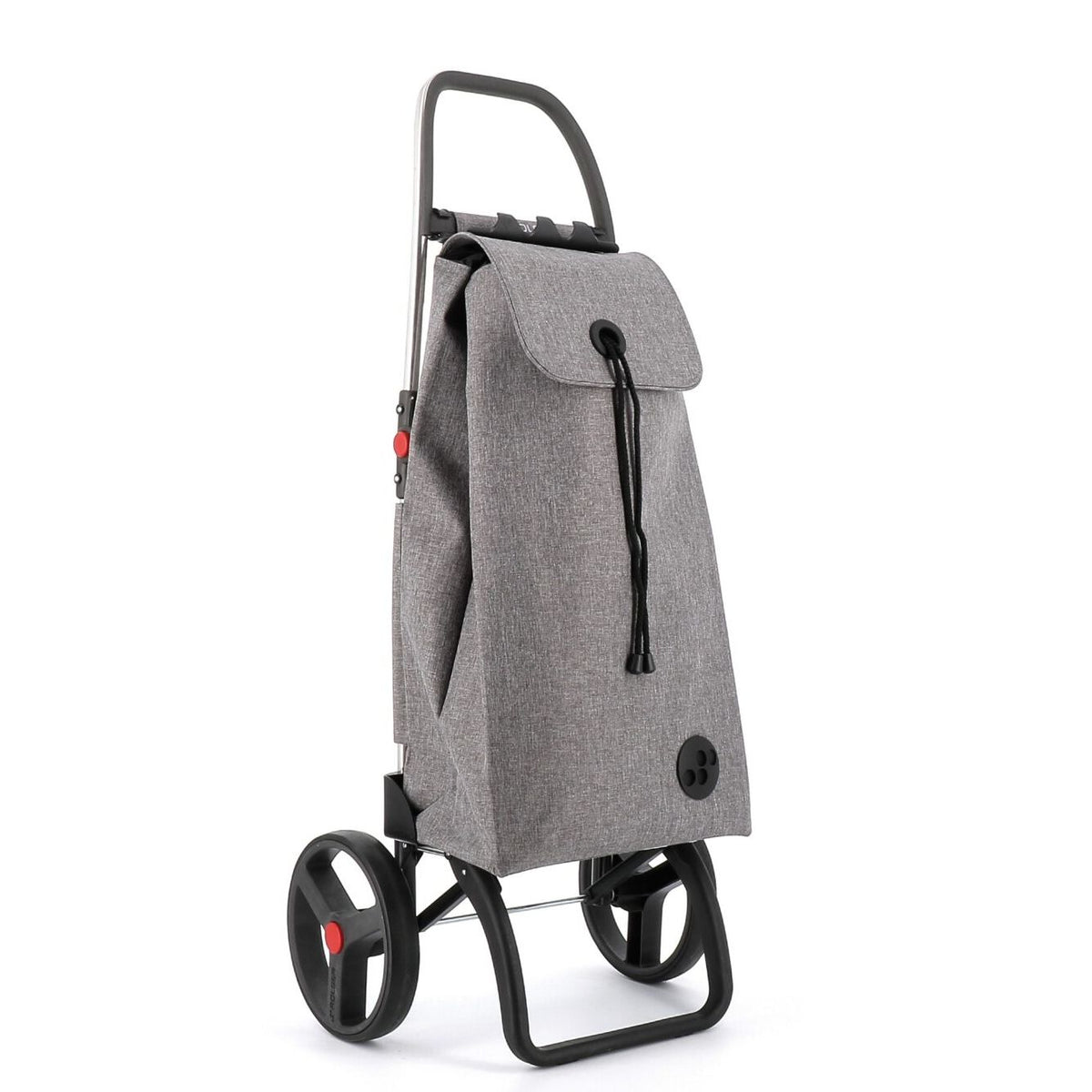 Chariot pliable IMax Tweed Logic RSG 2 Grandes Roues Gris - Rolser - Sac à épicerie - IMX388GREY - La Guilde Culinaire