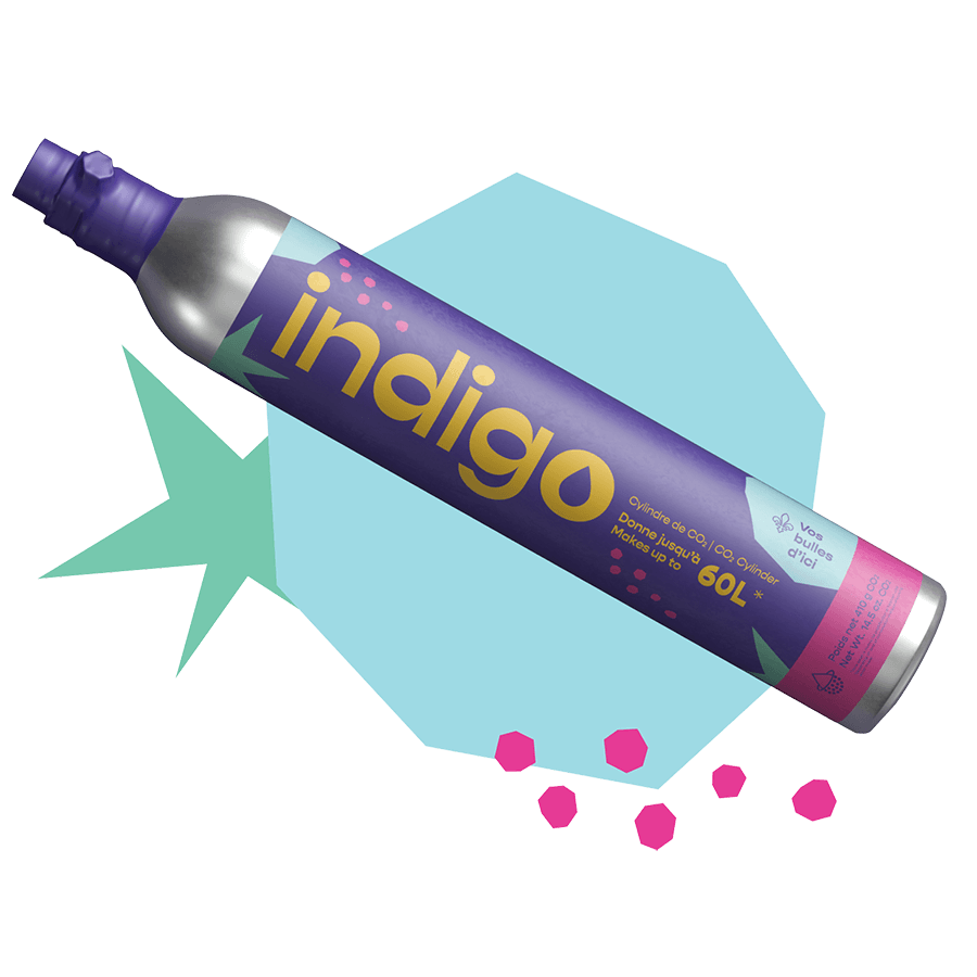 Cylindre de remplacement CO2 Indigo Soda  (RAMASSAGE BOUTIQUE)    - Indigo Soda - Cartouche de CO2 -  - La Guilde Culinaire