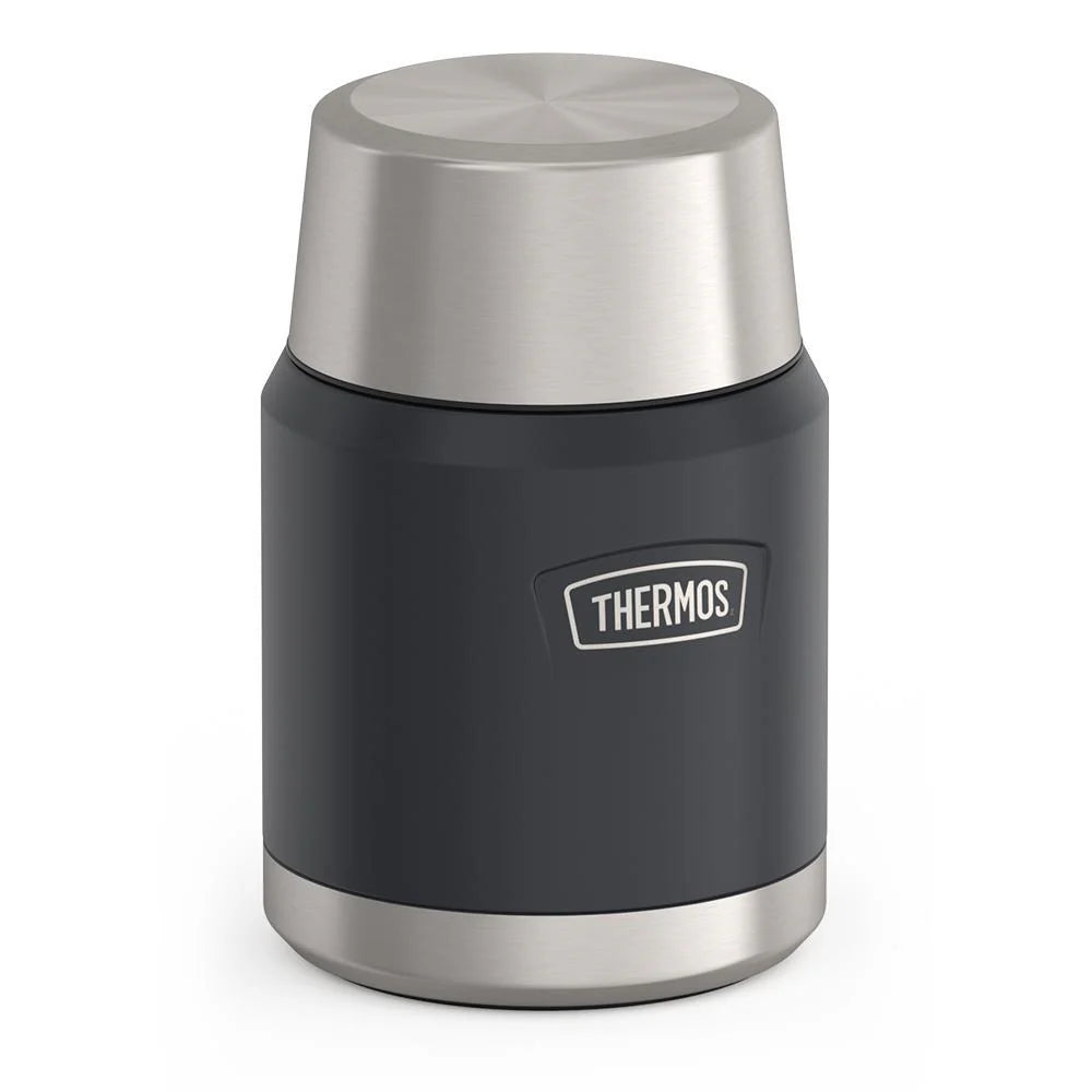 Contenant alimentaire avec cuillère 470 ml (16oz) Gamme Icon - Granite - Thermos - Contenant pour aliment - - La Guilde Culinaire