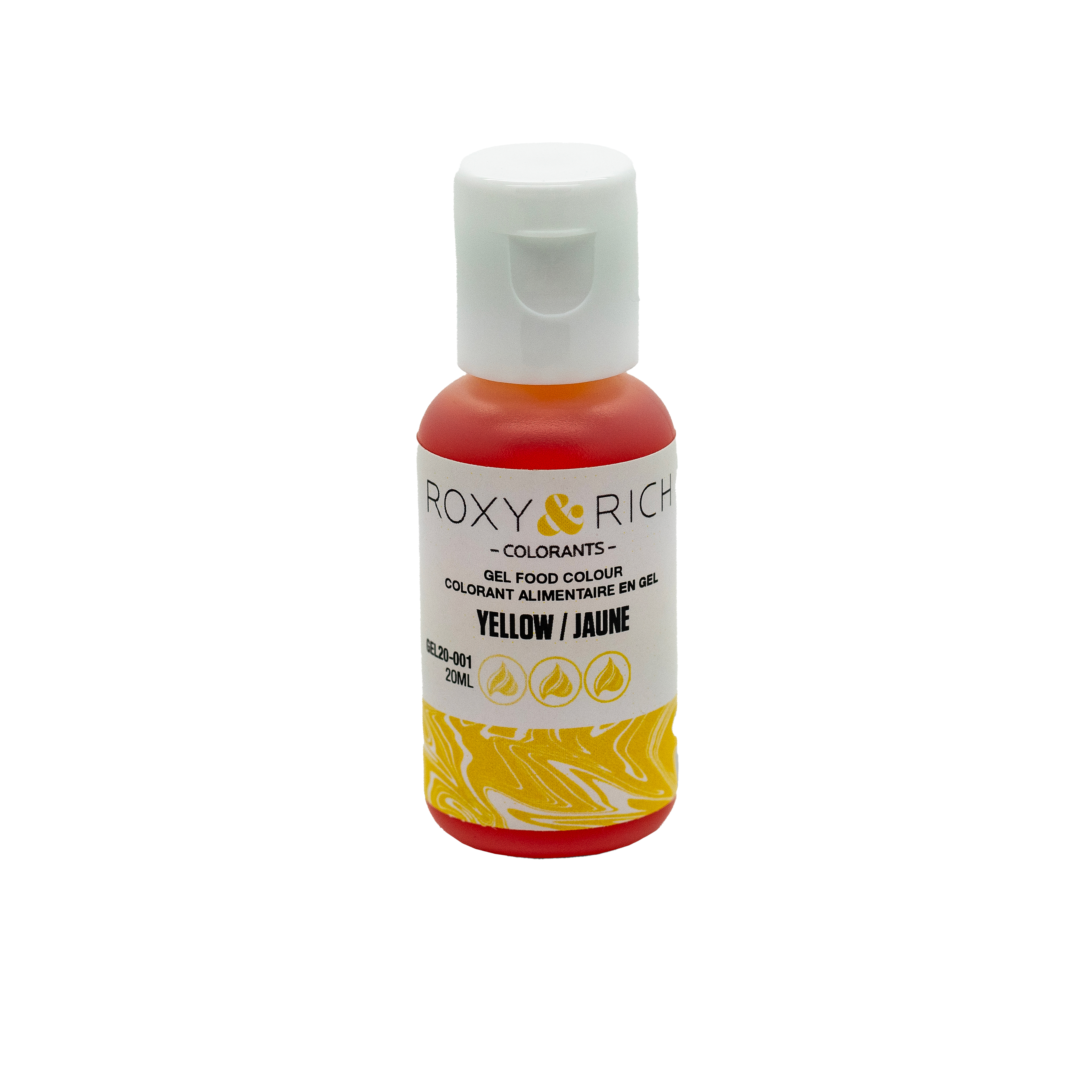 Gel colorant - Jaune (20ml) - Roxy & Rich - Colorant alimentaire - - La Guilde Culinaire