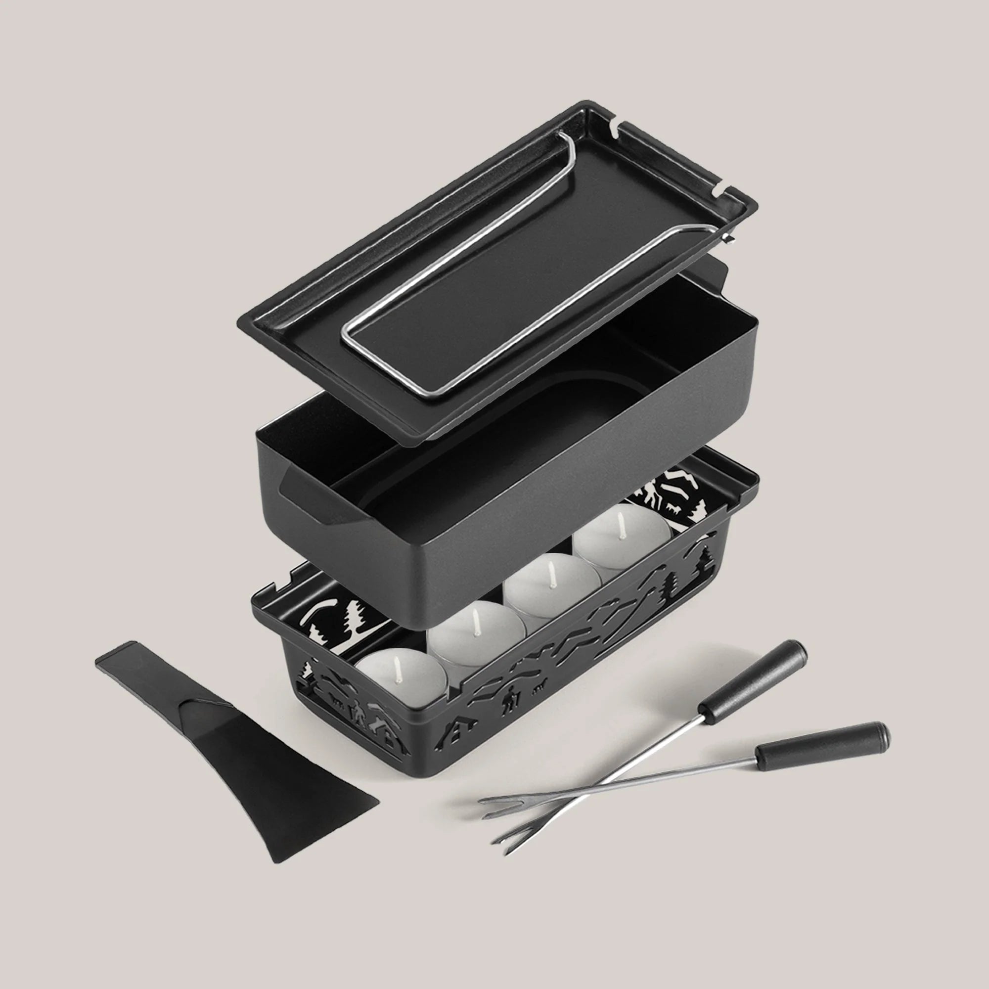 Set de raclette et fondue portable, Swissmar - Swissmar - Appareil à raclette - - La Guilde Culinaire