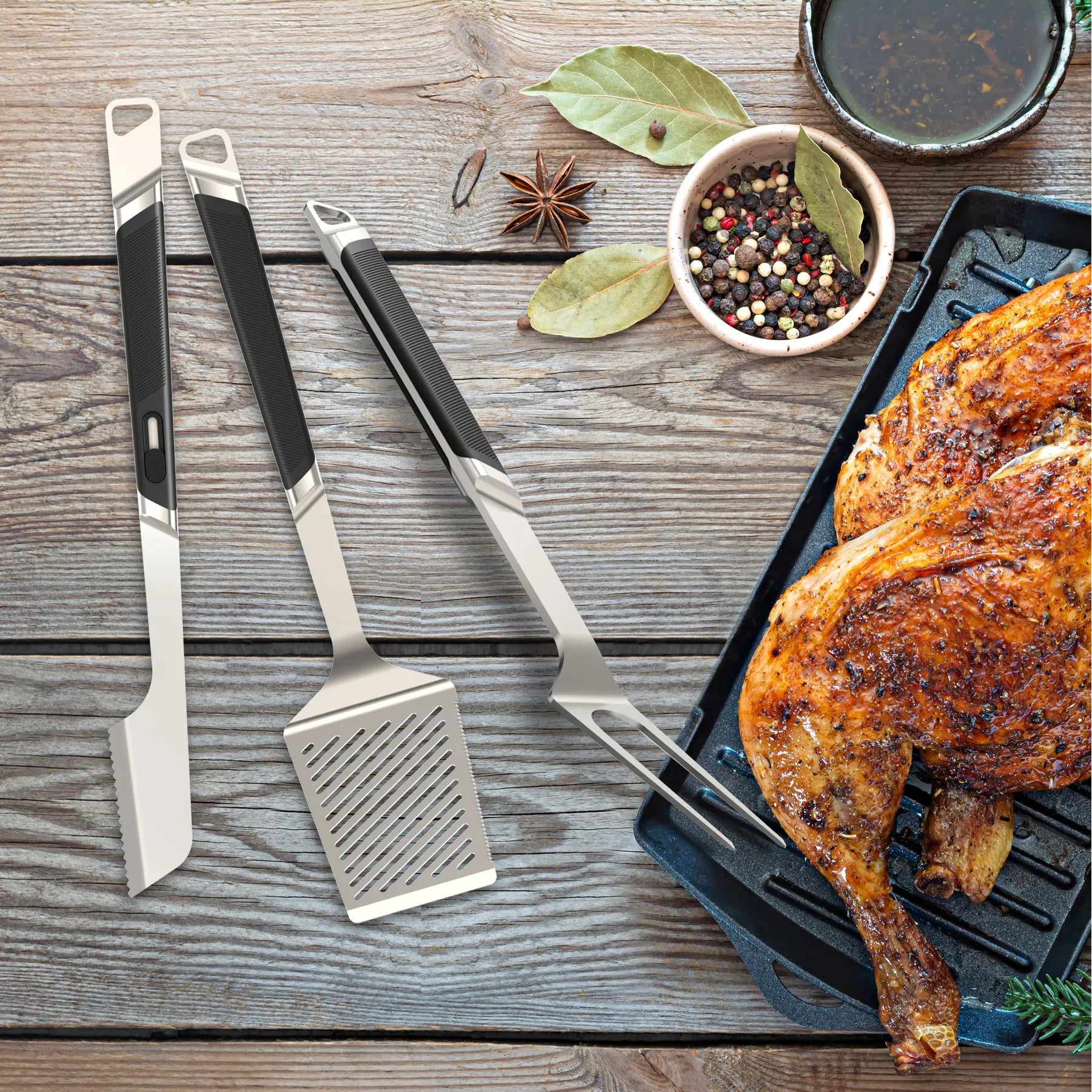 Trousse d’outils haut de gamme - Grande taille - Everdure - Accessoire pour BBQ - - La Guilde Culinaire