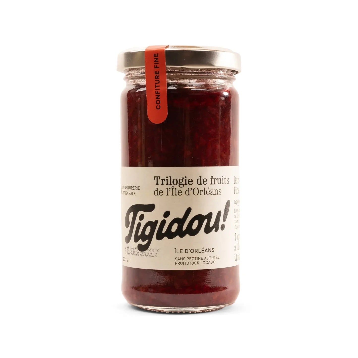 Confiture Triologie de Fraise, Framboise et Mure - Tigidou - Confiture - - La Guilde Culinaire