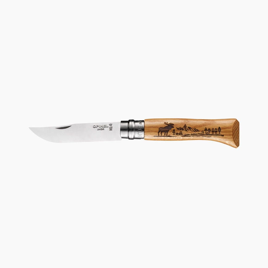 Opinel - N°08 Animalia America Elan   - Opinel - Couteau de poche - 002627 - La Guilde Culinaire