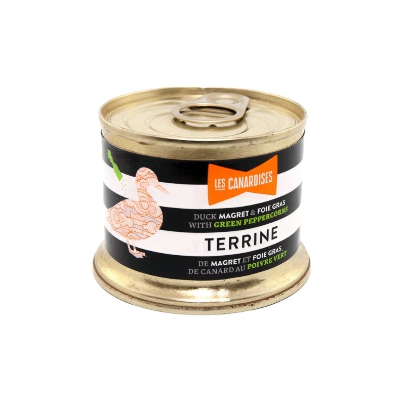 TERRINE de canard & Foie Gras – Poivre Vert - 150g - Les Canardises - Terrine - - La Guilde Culinaire