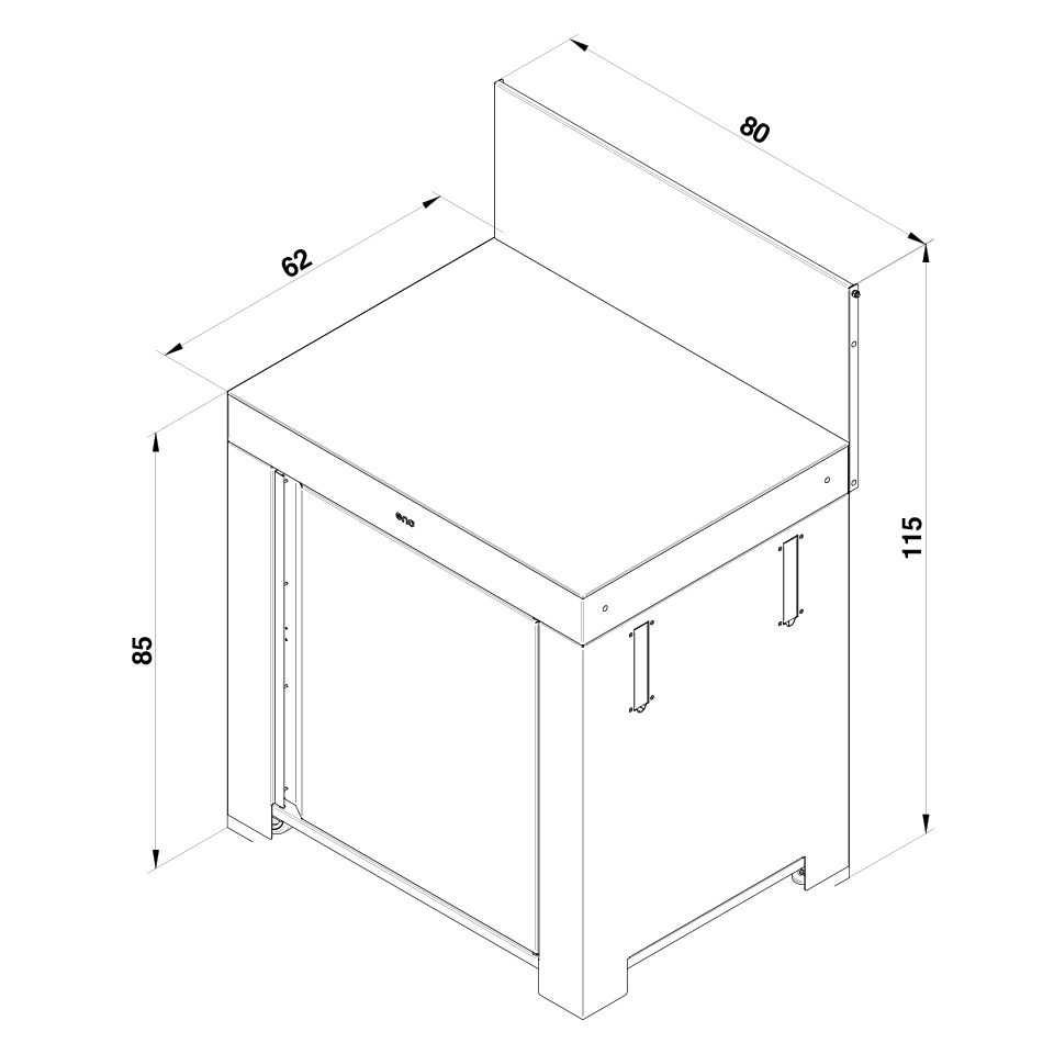 Modulo standard - ENO - Meuble de cuisine extérieur - - La Guilde Culinaire