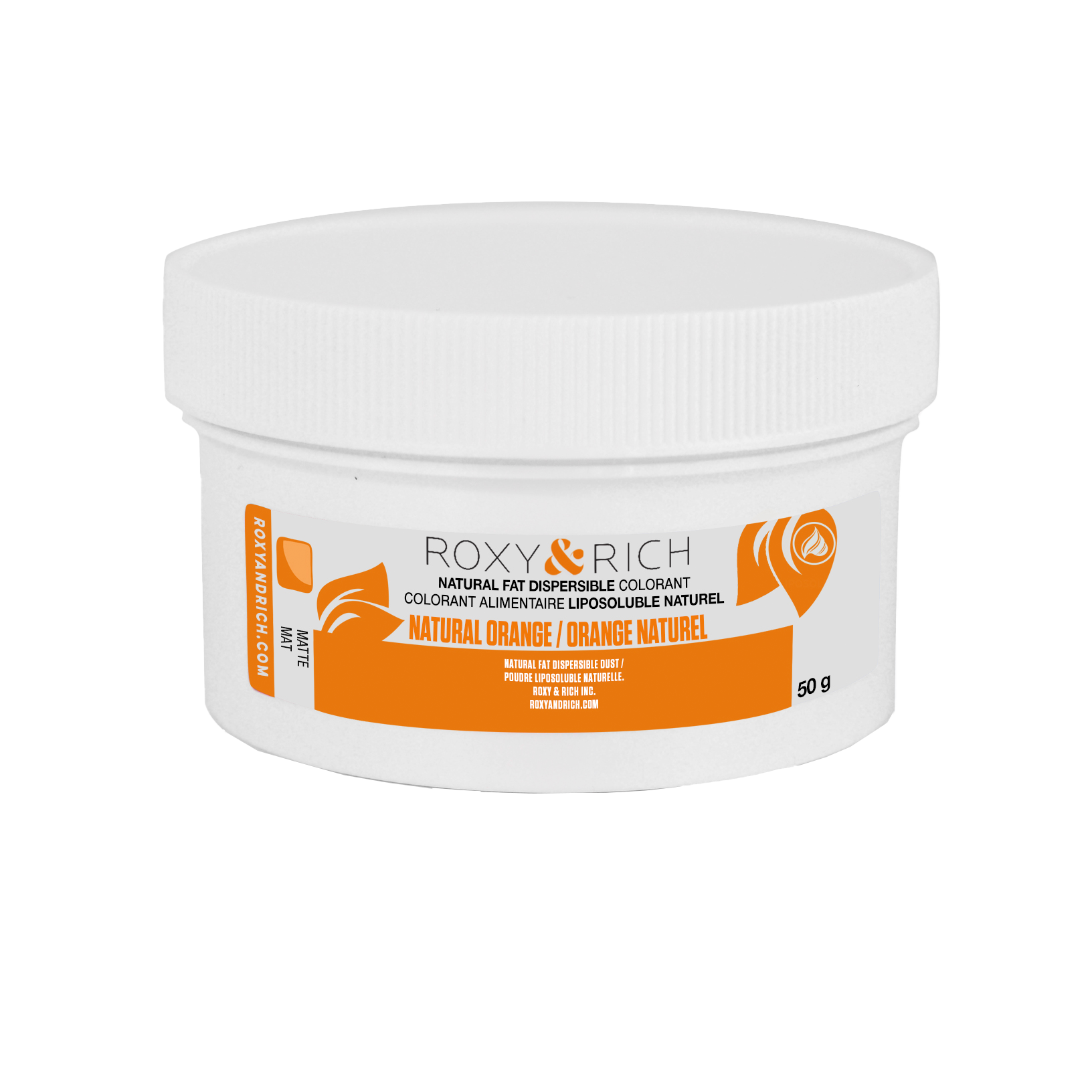 Colorant Alimentaire Liposoluble Naturel Orange 50g - Roxy & Rich - Colorant alimentaire liposoluble naturel - PN50-002 - La Guilde Culinaire