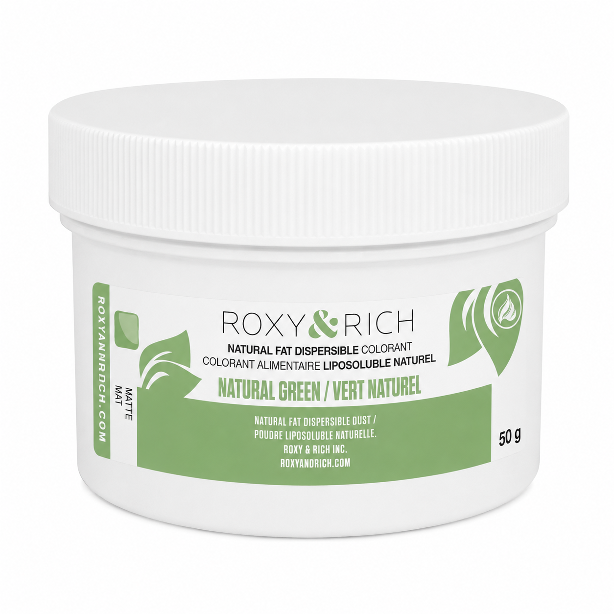Colorant Alimentaire Liposoluble Naturel Vert 50g - Roxy & Rich - Colorant alimentaire liposoluble naturel - PN50-013 - La Guilde Culinaire