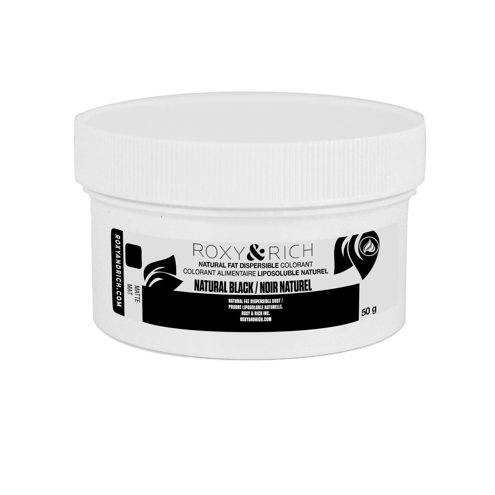 Colorant Alimentaire Liposoluble Naturel Noir * 50g - Roxy & Rich - Colorant alimentaire liposoluble naturel - PN50-010 - La Guilde Culinaire