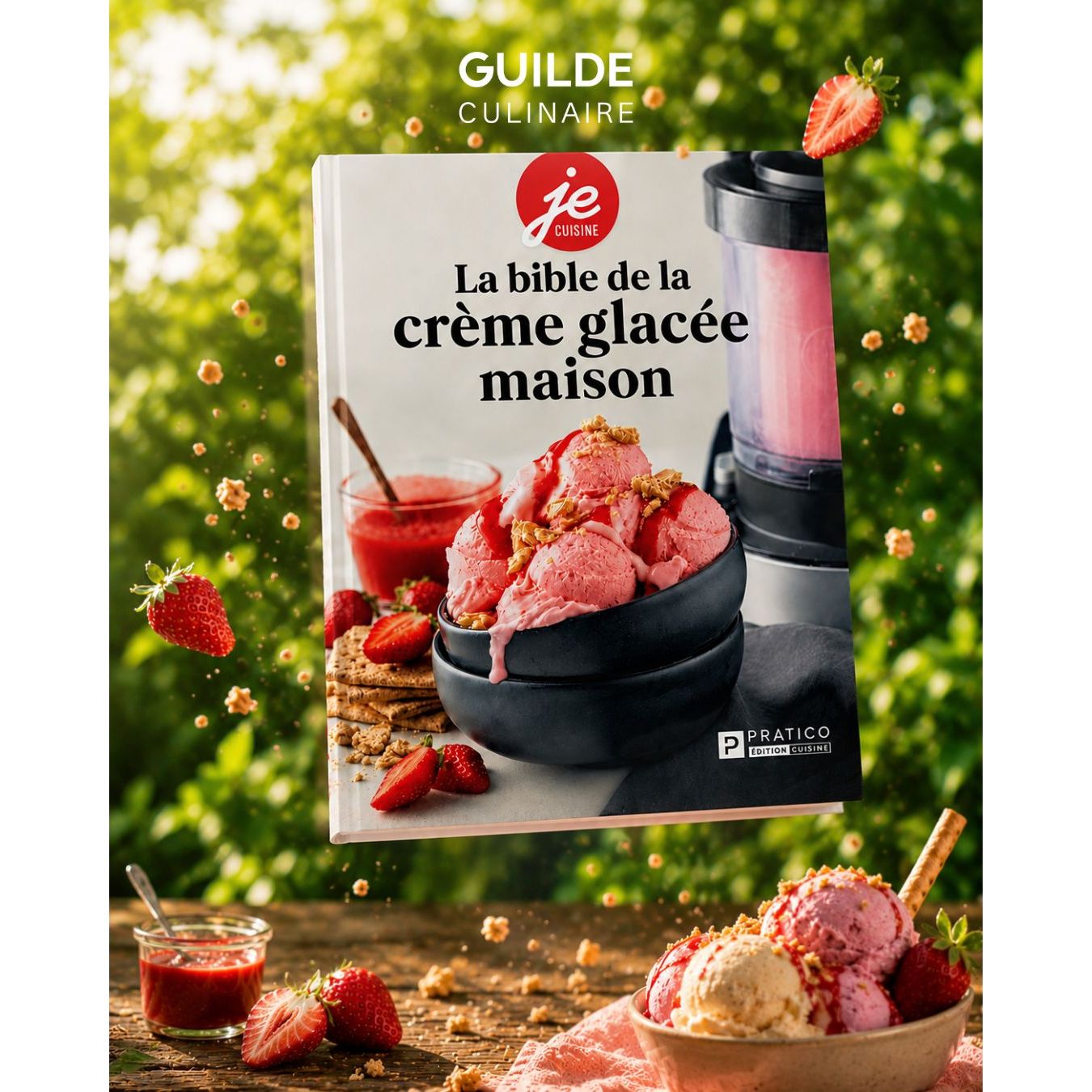 La bible de la crème glacée maison - Pratico Ed. - Livre de pâtisserie - - La Guilde Culinaire