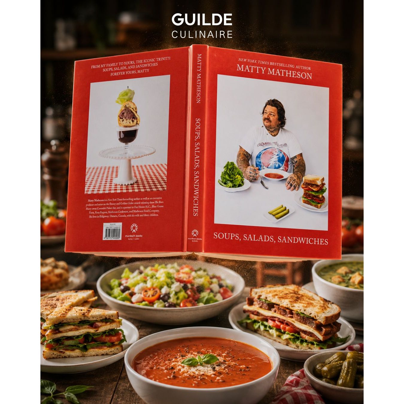 Matty Matheson: Soups, Salads, Sandwiches - Appetite by Random House Ed. - Livre de cuisine - - La Guilde Culinaire