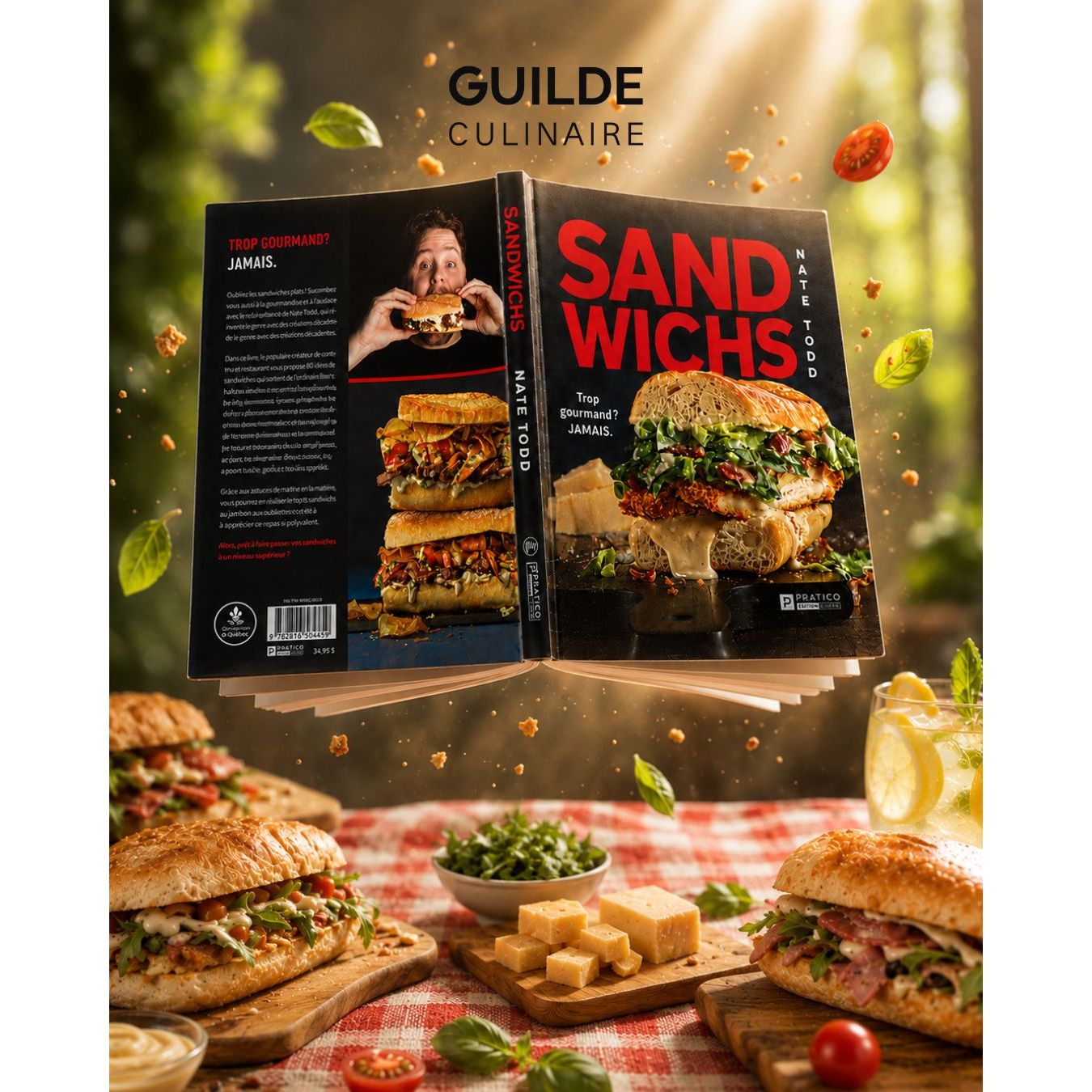 Sandwichs : Trop gourmand ? Jamais. - Pratico Ed. - Livre de cuisine - - La Guilde Culinaire