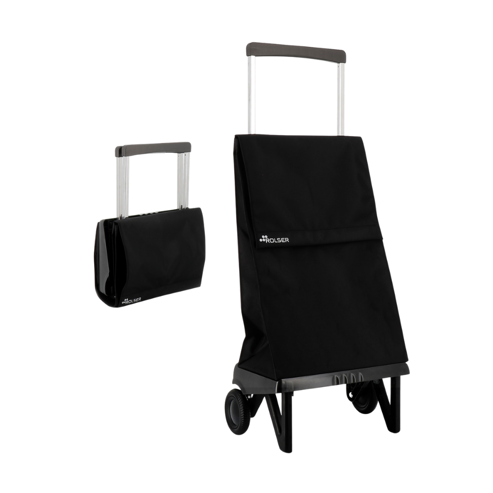 Chariot pliable Plegamatic MF 2 Roues Noir - Rolser - Sac à épicerie - PLE001BLK - La Guilde Culinaire
