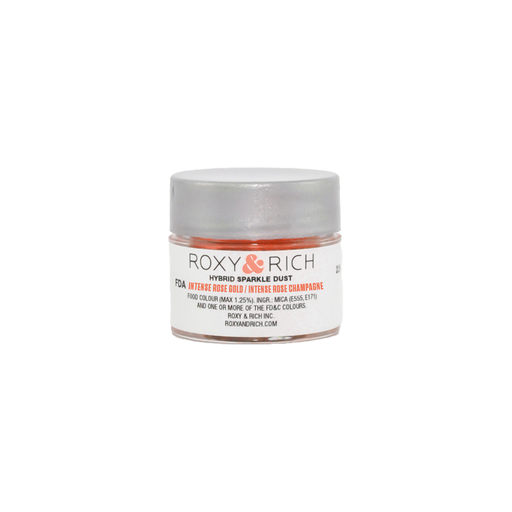 Poudre étincelante hybride Intense Rose Champagne 2.5g - Roxy & Rich - Poudre étincelante - S2-056 - La Guilde Culinaire