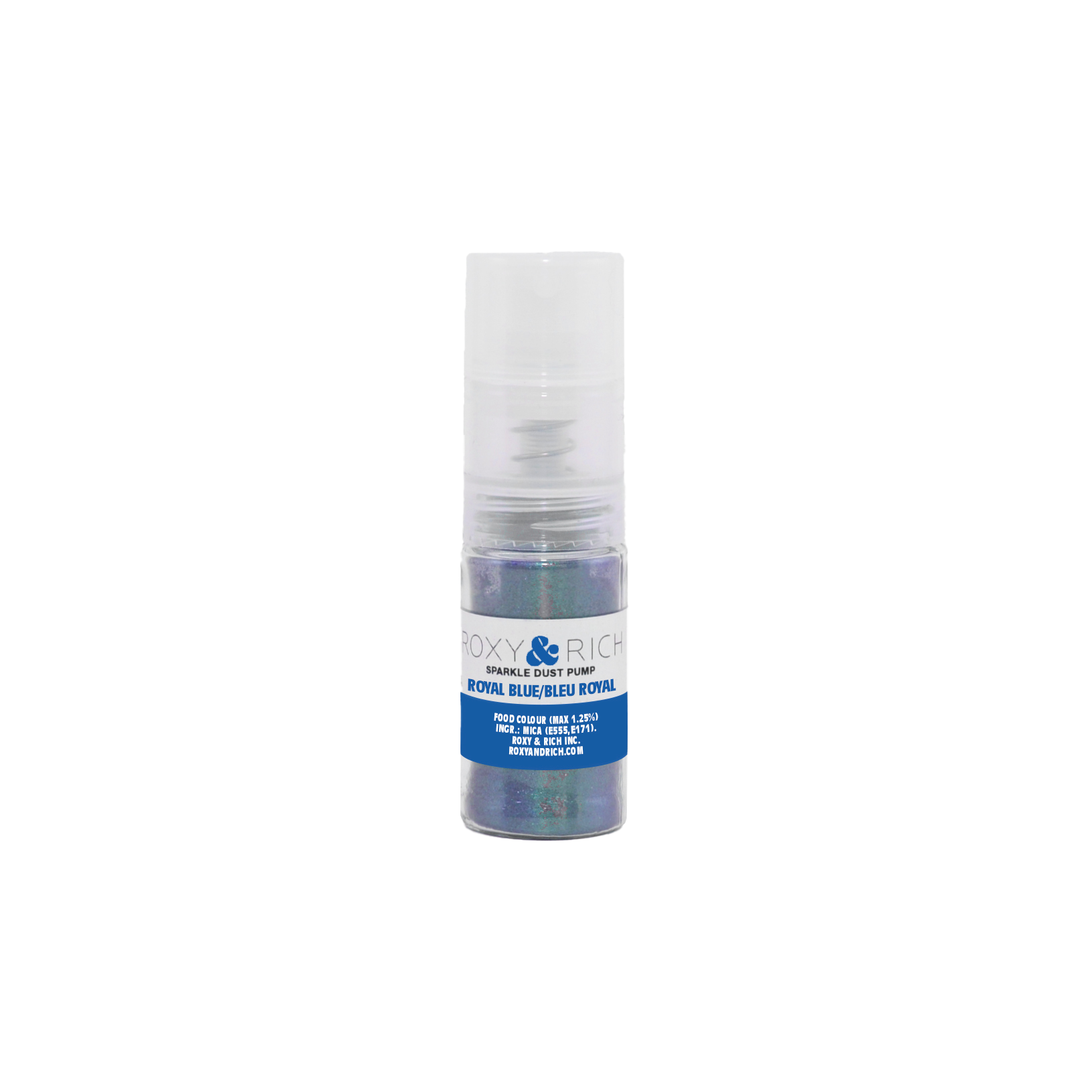 Pompes pour poudres étincelantes Bleu Royal 4g - Roxy & Rich - Poudre étincelante - S4-005P - La Guilde Culinaire
