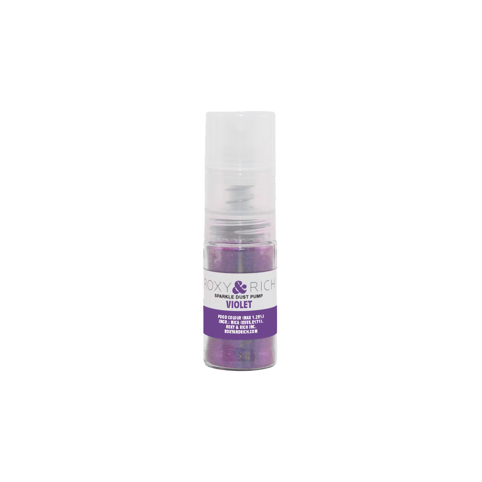 Pompes pour poudres étincelantes Violet 4g - Roxy & Rich - Poudre étincelante - S4-042P - La Guilde Culinaire