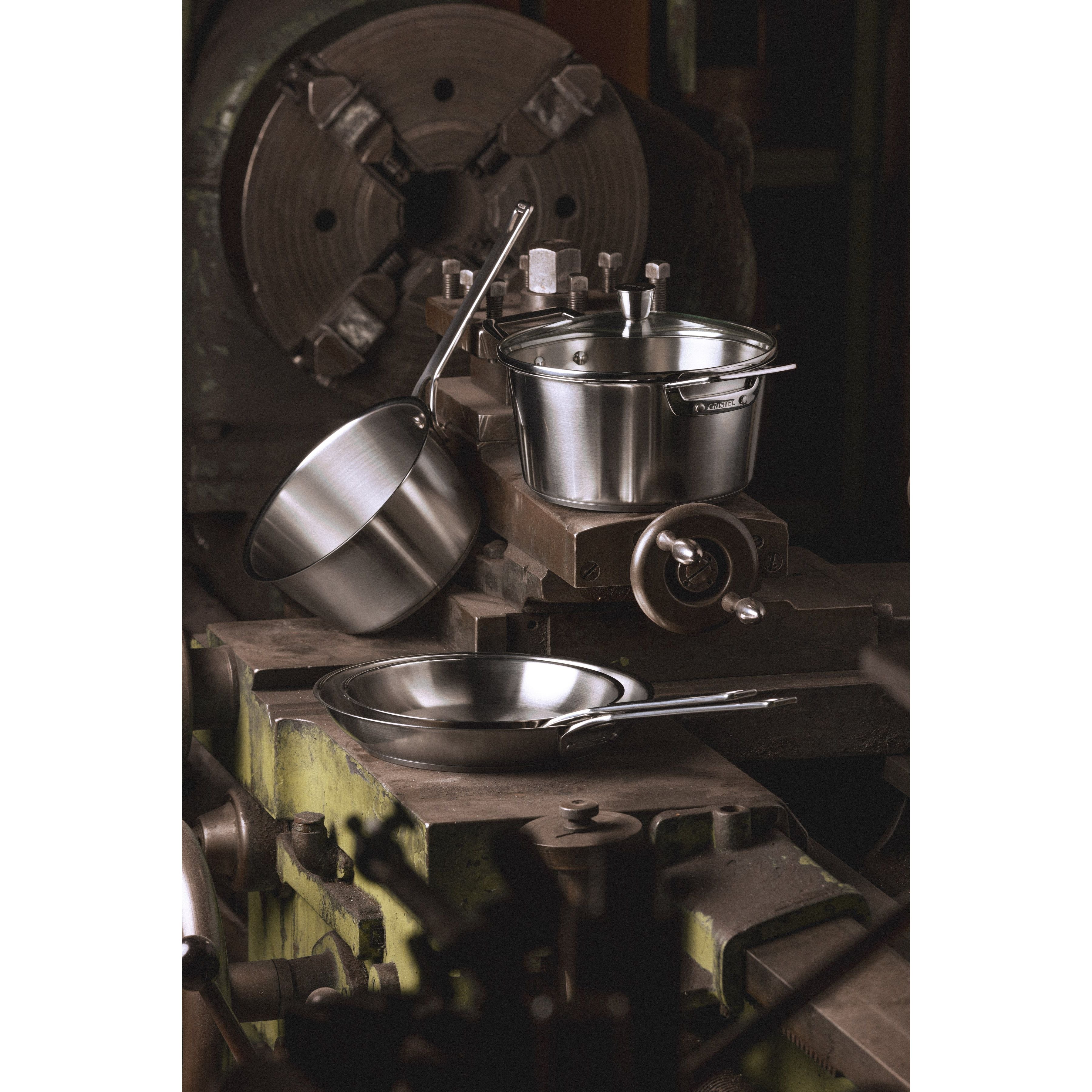 Ensemble de 8 pièces en acier inoxydable Cristel - Collection 1826    - Cristel - Casserole -  - La Guilde Culinaire