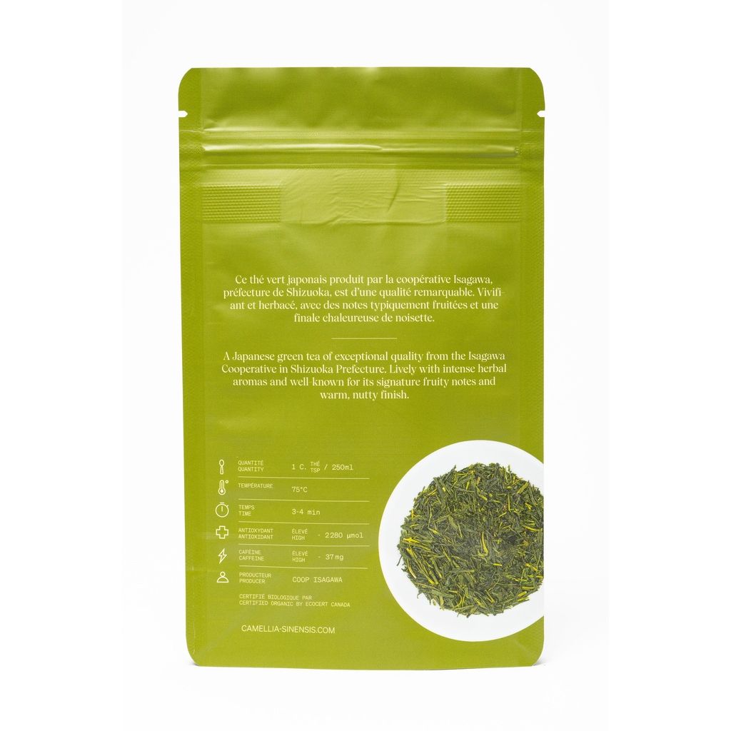 Sencha Nagashima biologique (sac de 75g) - Camellia Sinensis - Thé et infusion - - La Guilde Culinaire