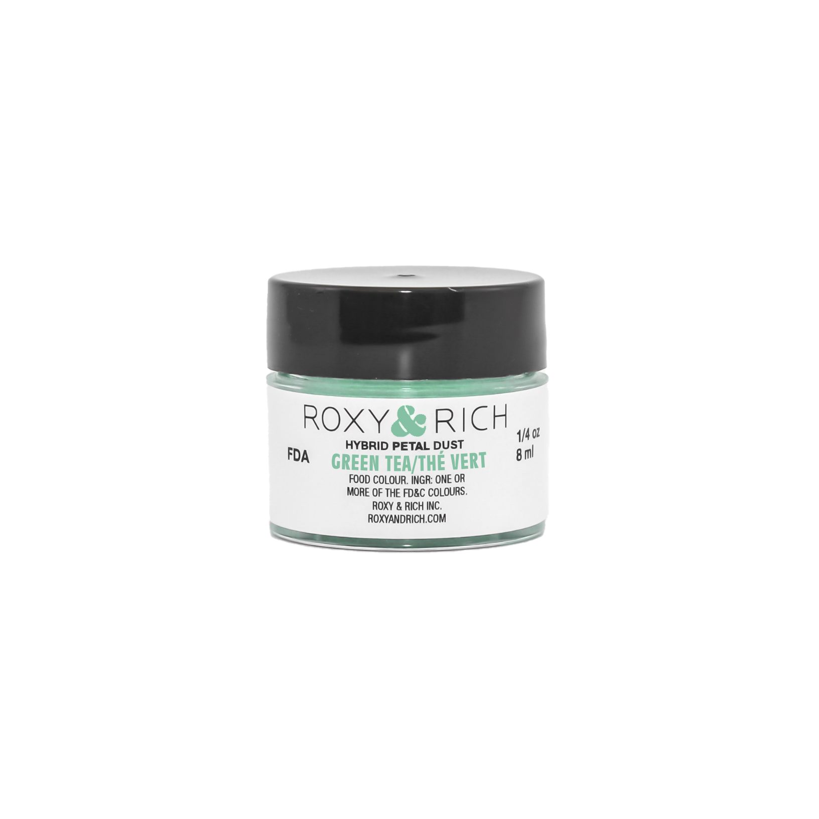 Poudres hybrides pour Pétales Thé Vert 7g/ 1/4 oz - Roxy & Rich - Poudres Hybrides Pétales - T2-022 - La Guilde Culinaire