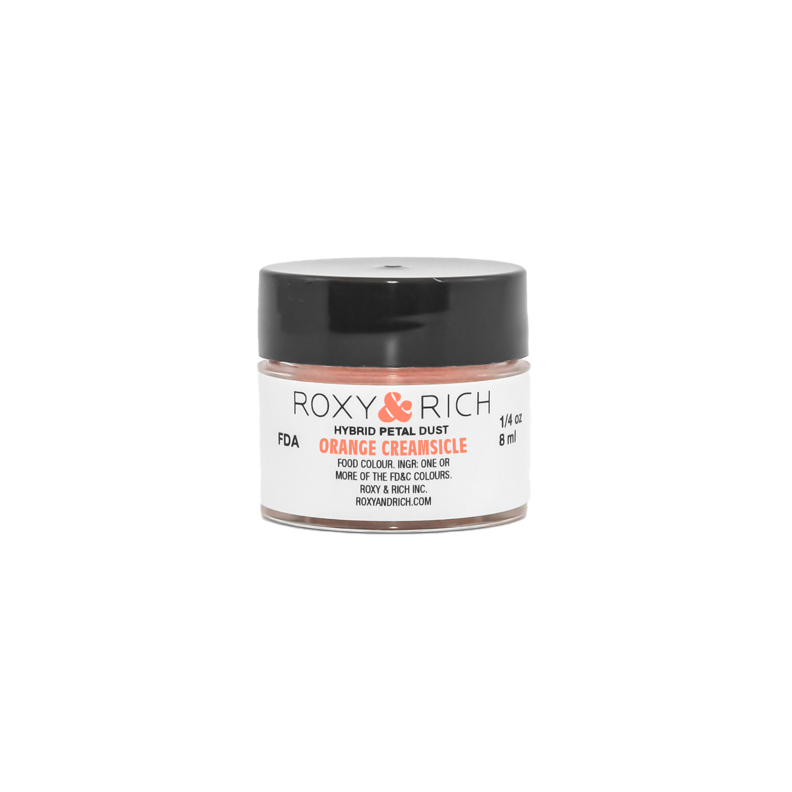 Poudres hybrides pour Pétales Orange Crème Glacée 7g/ 1/4 oz - Roxy & Rich - Poudres Hybrides Pétales - T2-087 - La Guilde Culinaire