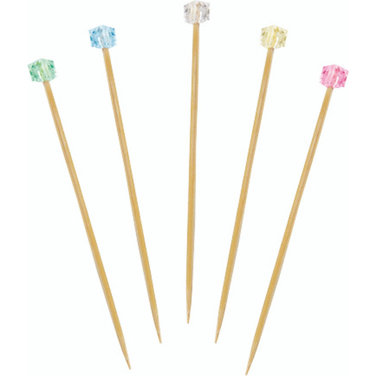 Brochette en bambou lady cube Solia Paquet de 100   - Solia - Service de table jetable - VO10250 - La Guilde Culinaire