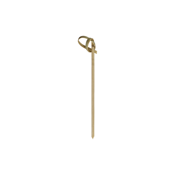 Brochettes Bambou Ruban - 9 cm - 4 po Paquet de 200 - Solia - Service de table jetable - VO11500 - La Guilde Culinaire