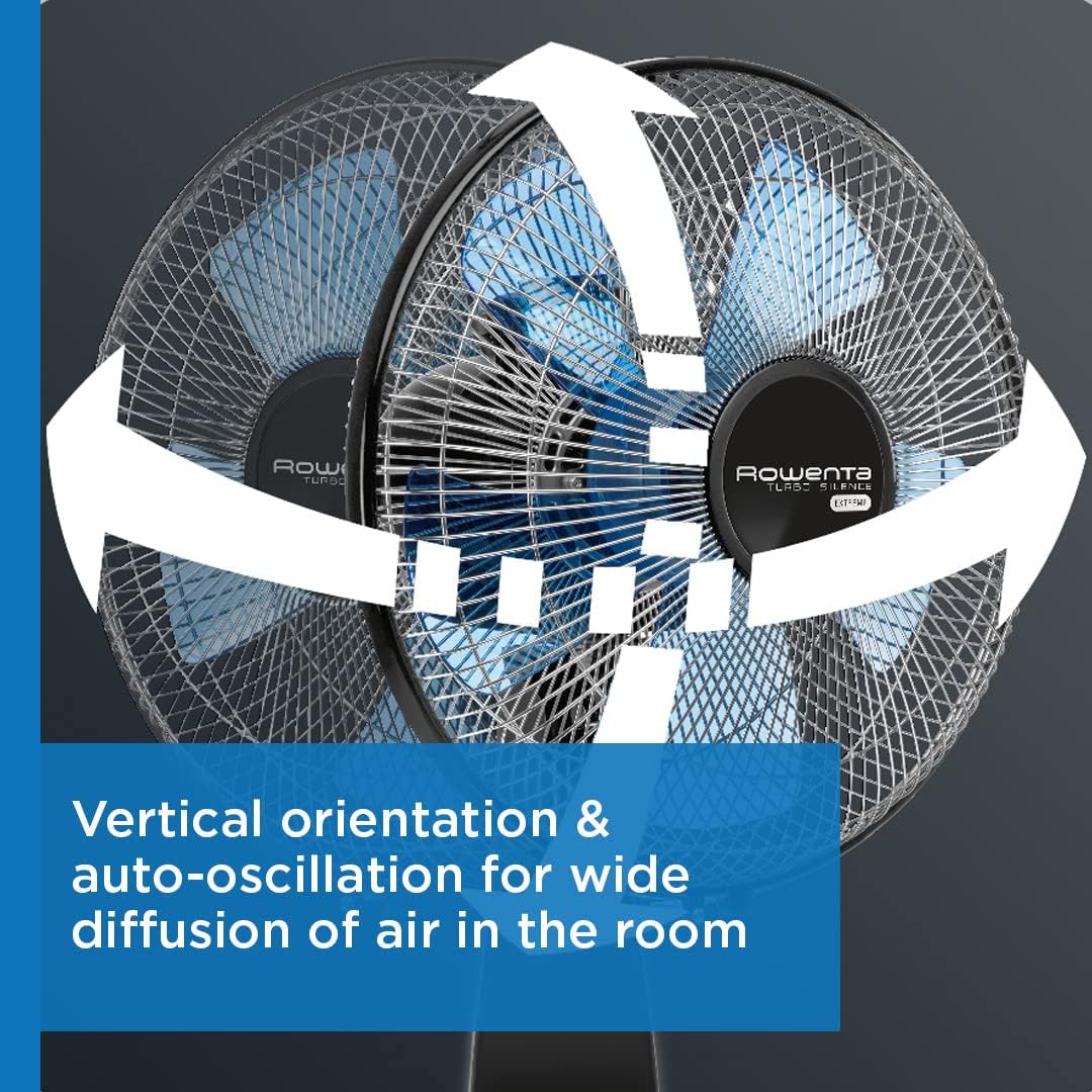 Ventilateur de table Turbo Silence 12" - Rowenta    - Rowenta - Ventilateur -  - La Guilde Culinaire